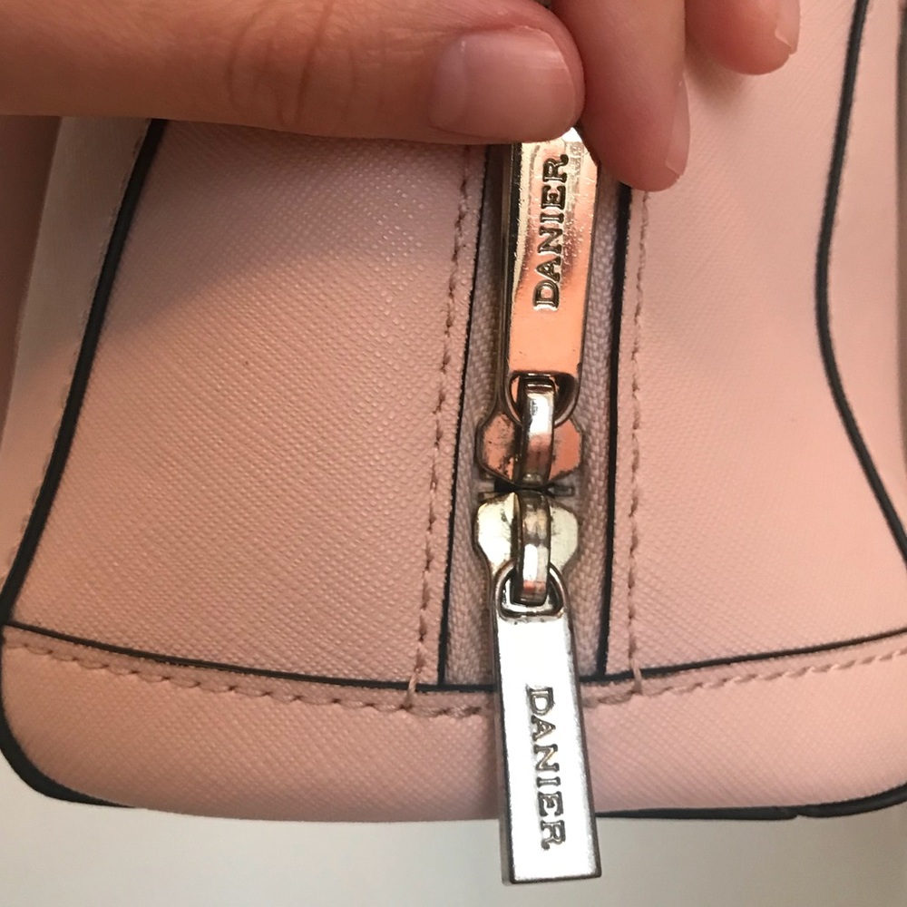 Danier | Blush Leather Dome Satchel Purse - Picture 2 of 8